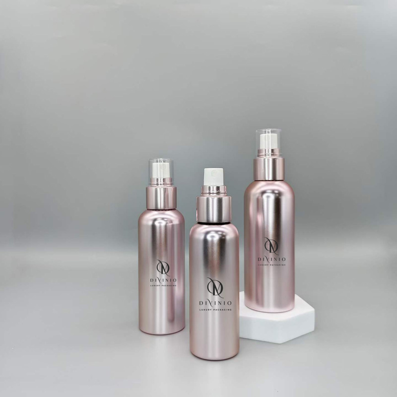 OEM skincare packaging 100ml 120ml 150ml electroplated spray bottle