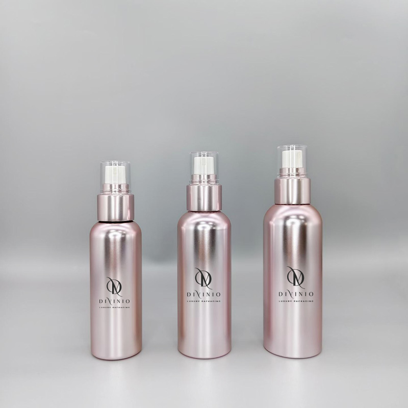 OEM skincare packaging 100ml 120ml 150ml electroplated spray bottle