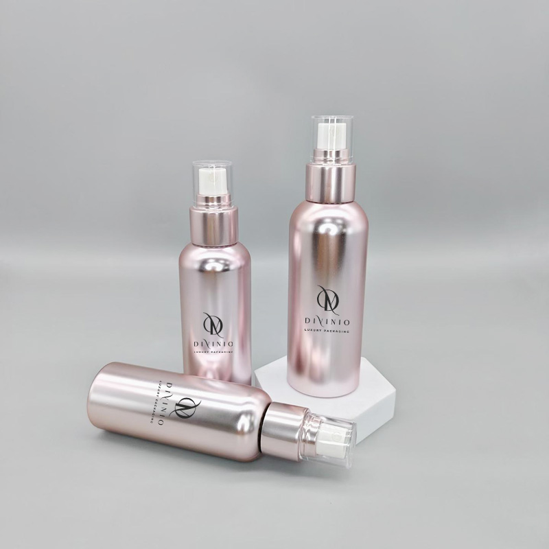OEM skincare packaging 100ml 120ml 150ml electroplated spray bottle