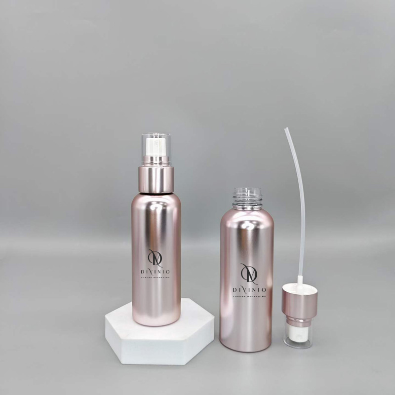 OEM skincare packaging 100ml 120ml 150ml electroplated spray bottle