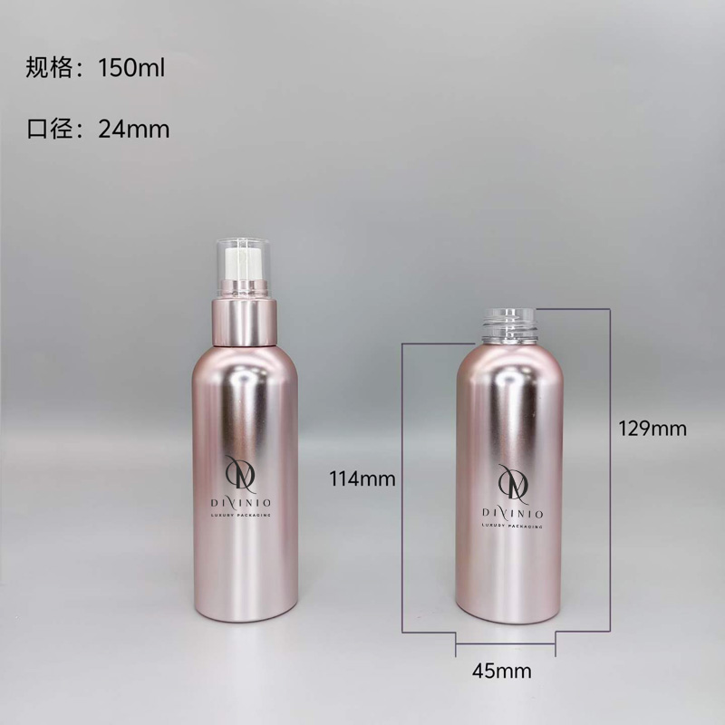 OEM skincare packaging 100ml 120ml 150ml electroplated spray bottle
