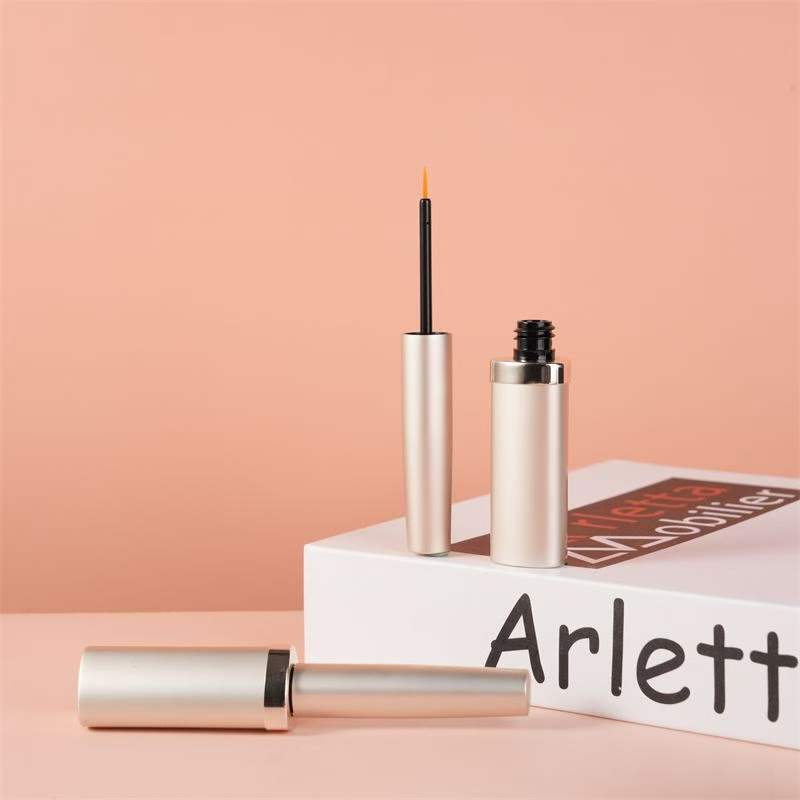 Luxury 5ml aluminum eyelash serum tube eyeliner glue bottle